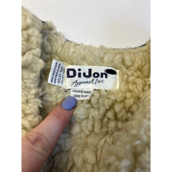 Vintage kids clothes, DiJon Apparel Denim & Sherpa‎ Jean Vest - Picture 3 of 6